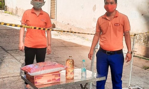 Nhãn hàng MIDASS công ty LÊ MINH hỗ trợ nhân viên vùng dịch