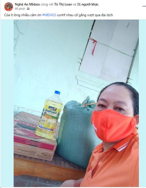 Midass tiếp tục hỗ trợ vùng giãn cách