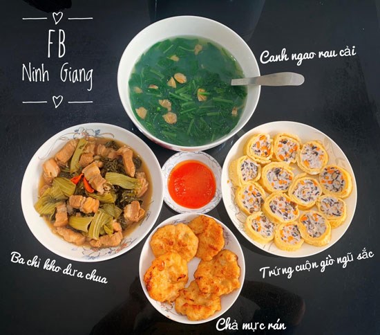 Thực đơn các món ăn của Facebook Ninh Giang